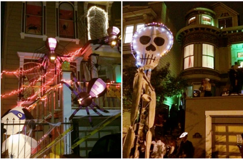 maison exterieur déco Halloween sf san francisco.