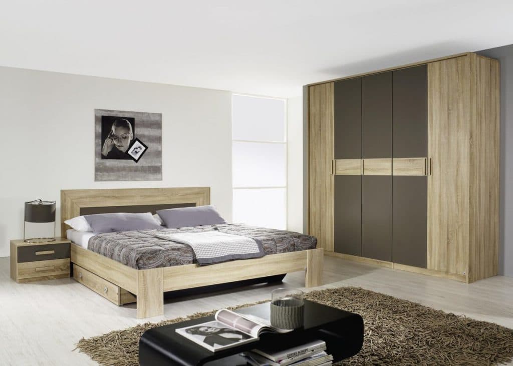 chambre masculine bois