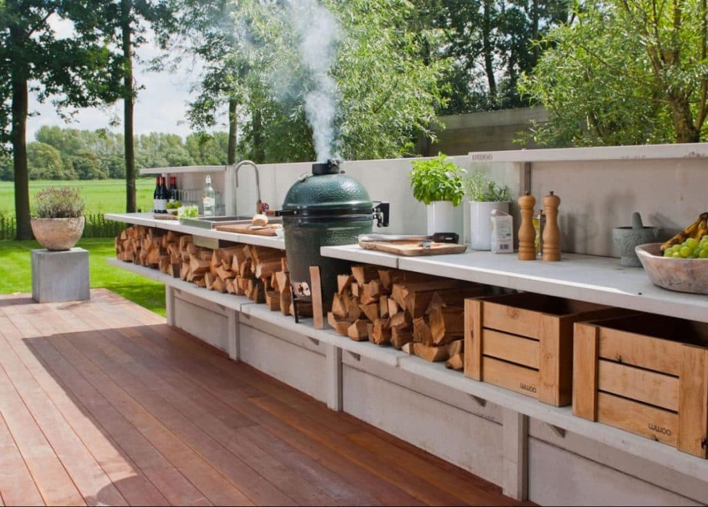 les accessoires pour cuisiner à l'extérieur jardin