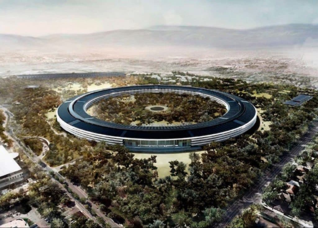 campus apple park 2 batiment soucoupe volante donut