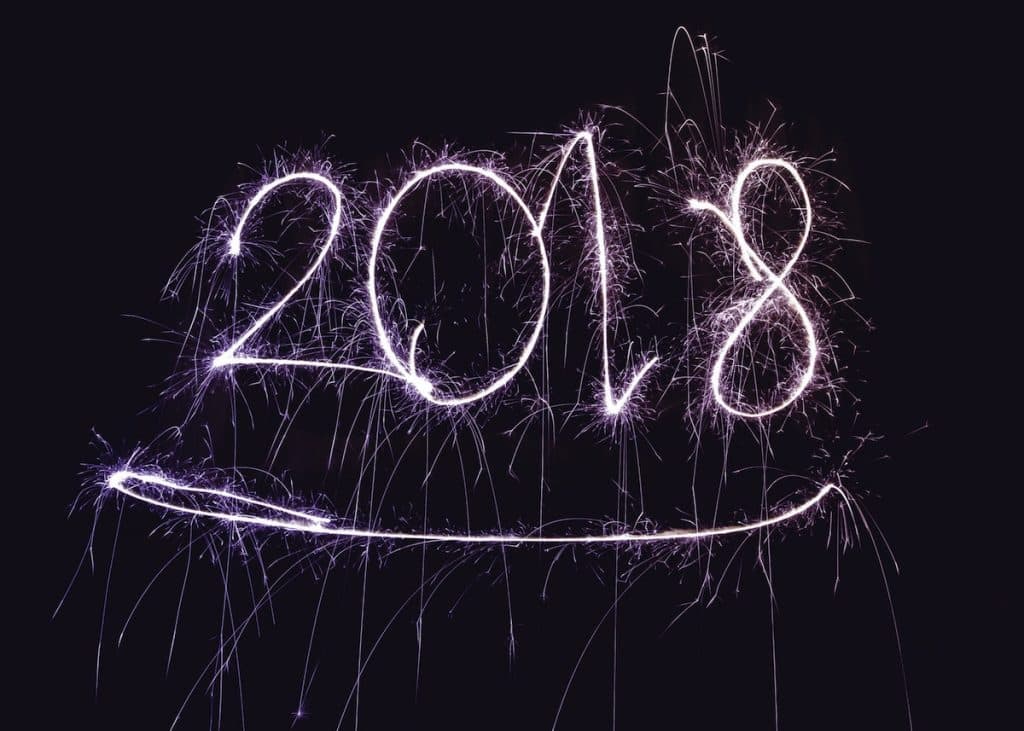 calendrier 2018 original lumiere rose feux artifice
