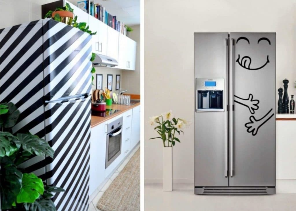 customiser le frigo peinture masking tape blanc blog deco clem around the corner