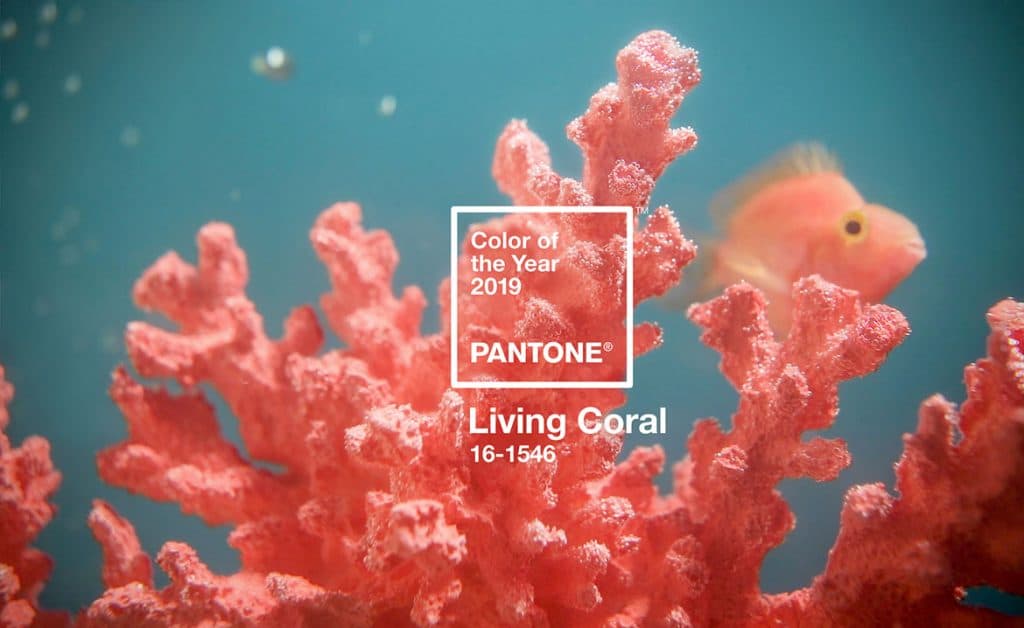 couleur année pantone 2019 living coral décoration intérieure - blog déco - clem around the corner