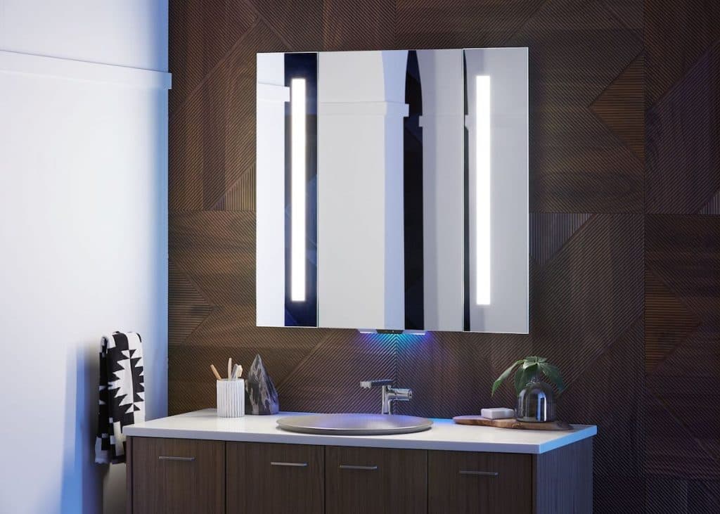 salle de bain connectée miroir intelligent - blog déco - clem around the corner