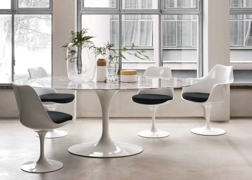 icône design la table tulipe par eero saarinen architecte designer décoration intérieure - blog déco - clemaroundthecorner