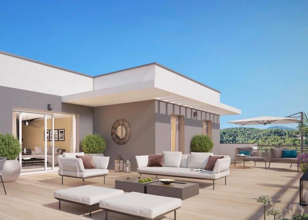 conseil raison investir immobilier neuf terrasse appartement salon extérieur design