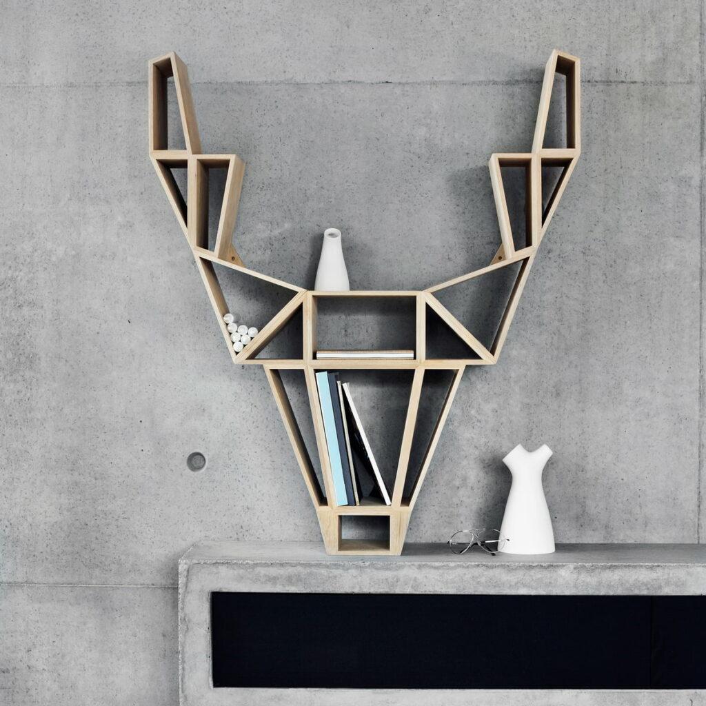 bedesing étagère tête silhouette cerf designer finlande - blog déco - clem around the corner