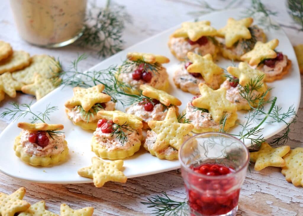 amuse bouche de Noël crackers truite blog cuisine maison clem around the corner