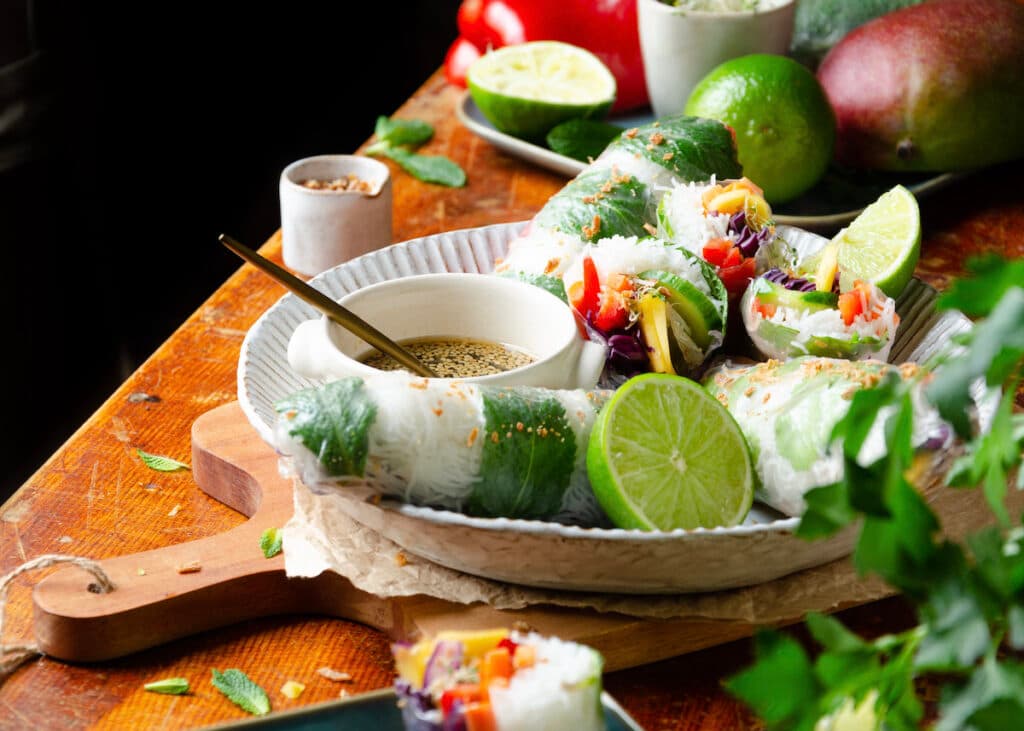 recette rouleaux de printemps vegan facile équilibre