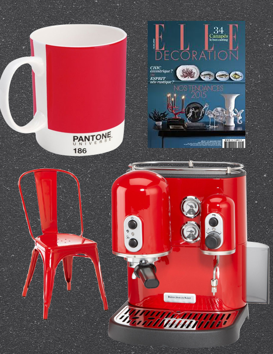 Enigme einstein by Clem Around The Corner. Rouge pantone w2 tolix kitchenaid.