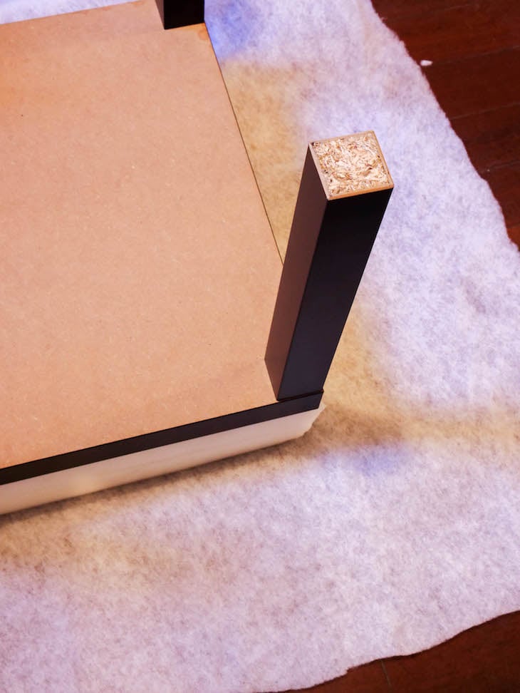 lack ikea hack pouf mousse table