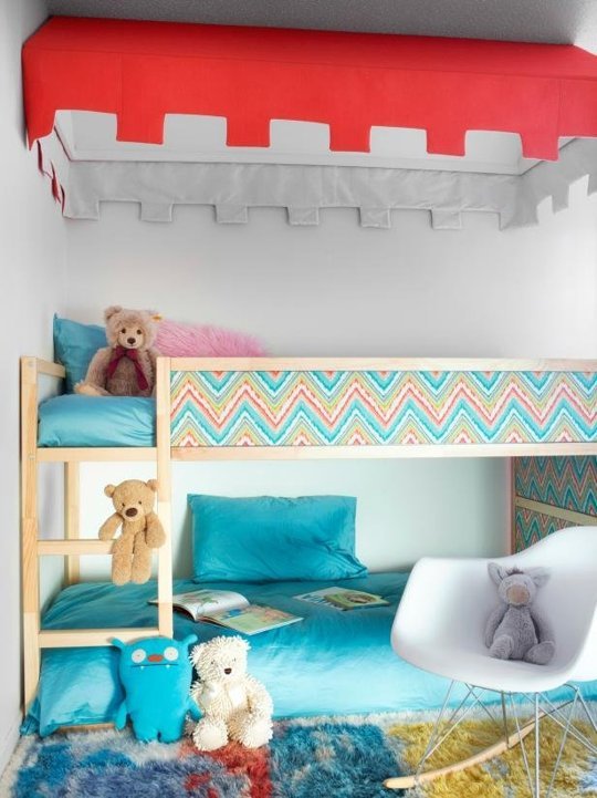 lits superposes IKEA Hack lit Kura.