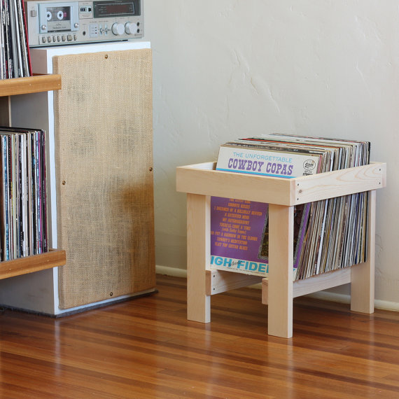 caisse cube en bois