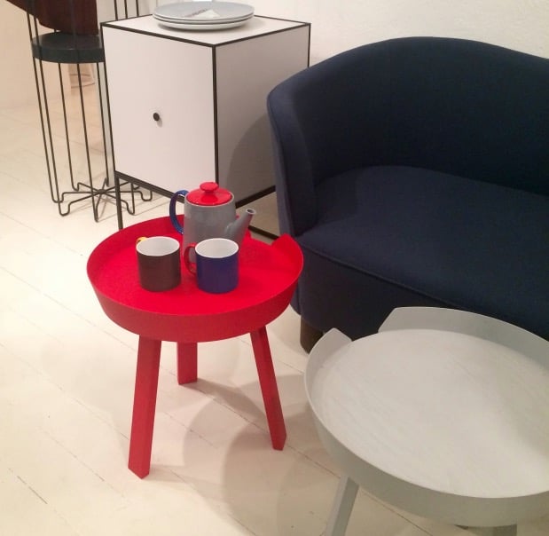 table basse thé rouge