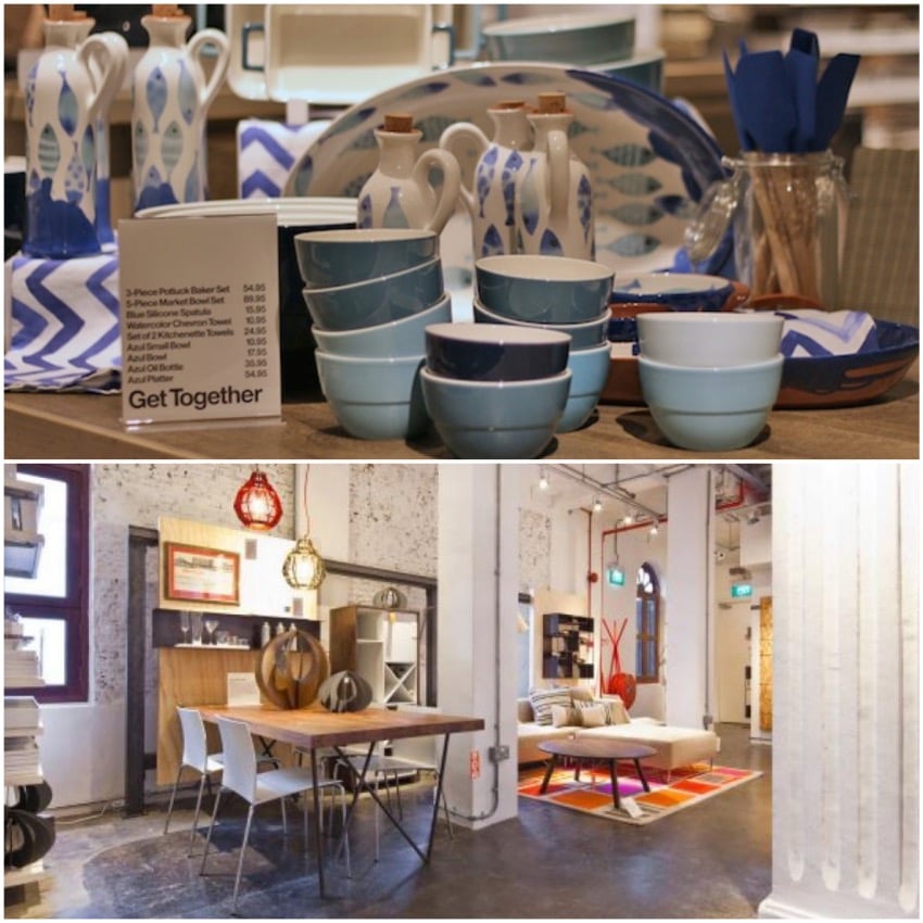 CB2 crate and barrel singapore bonnes adresses deco a singapour.