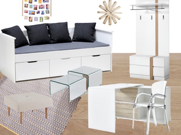 déco chambre d'ado fille style scandinave