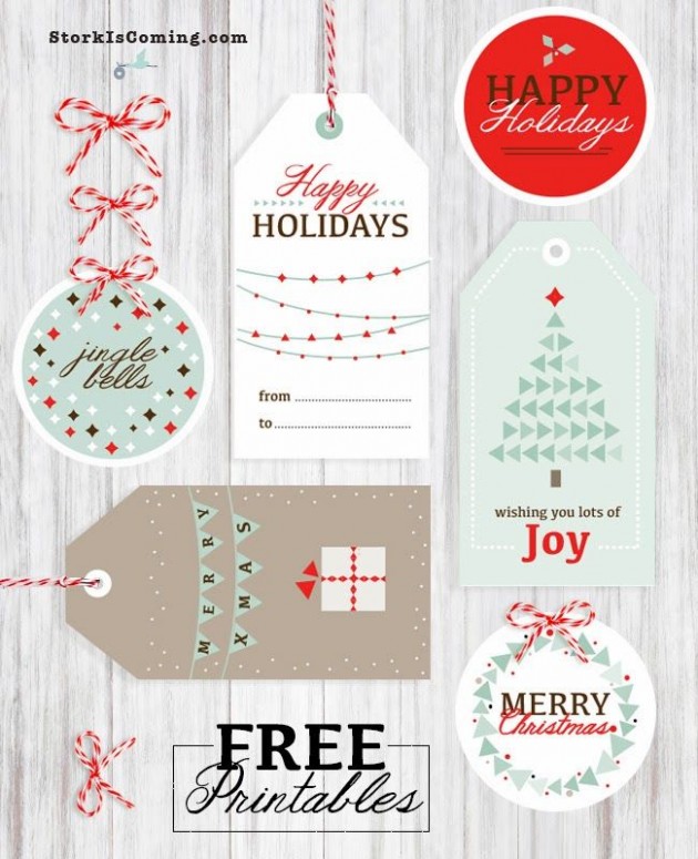 etiquette cadeau noel a imprimer