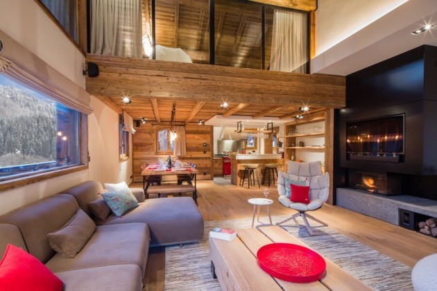 chalet à Méribel architecture d'intérieur
