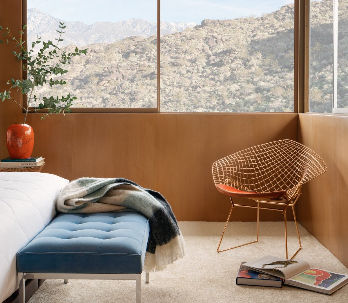 chambre décoration 50 s mid century rétro chic