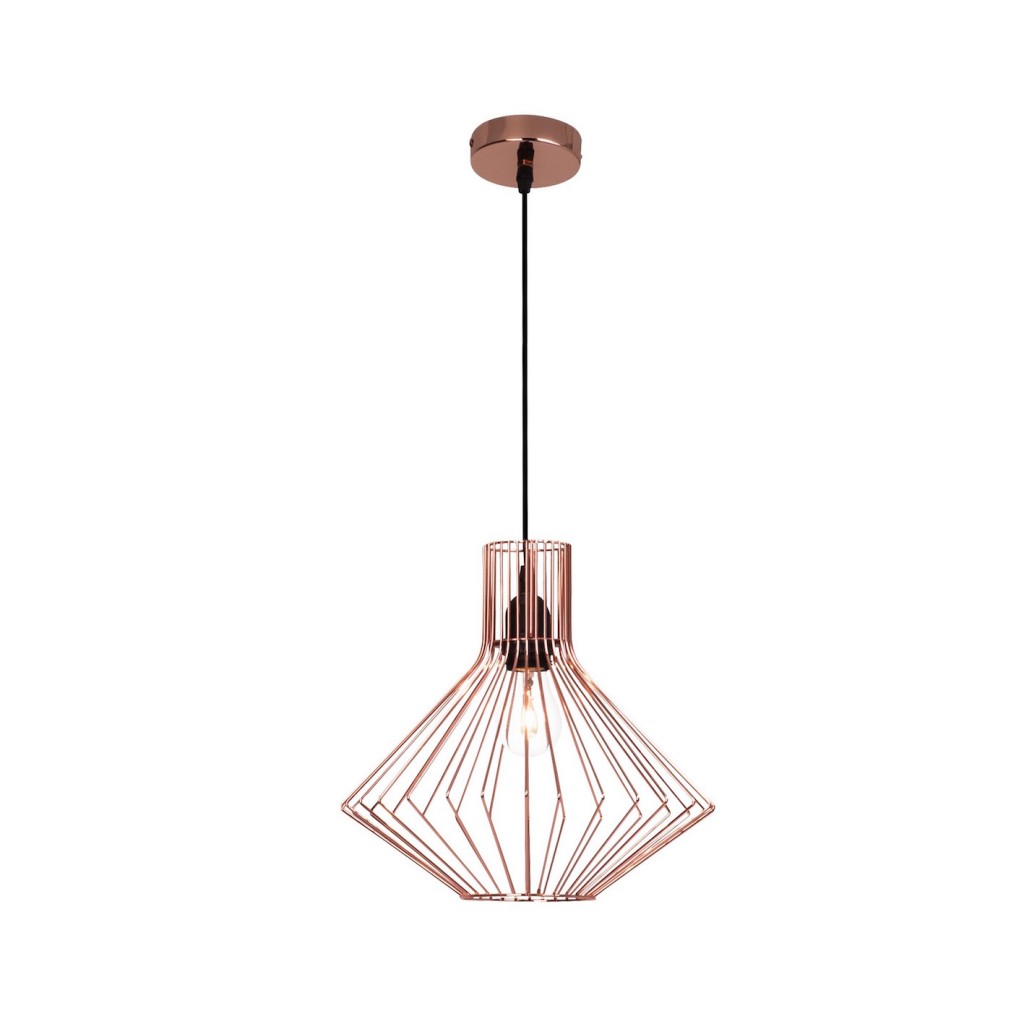 suspension cuivrée scandinave