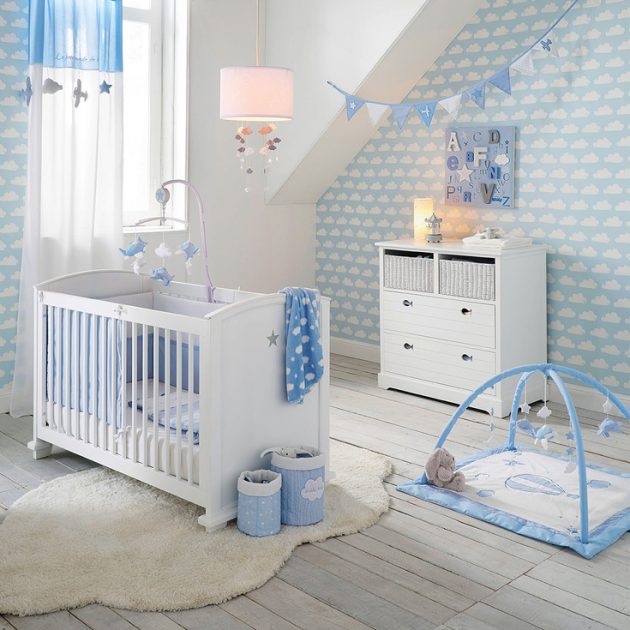 Idée déco chambre garçon bébé étoile