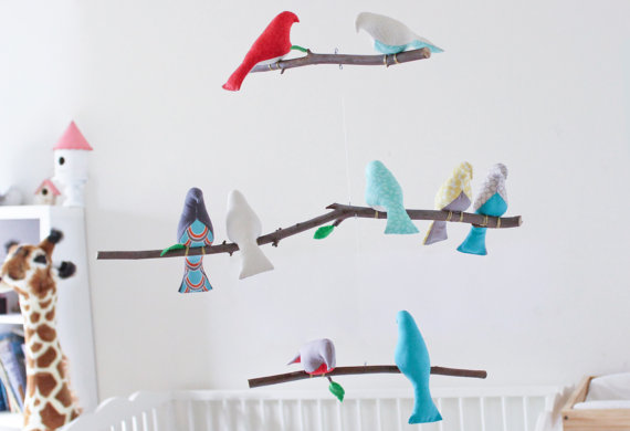 mobile enfants diy oiseau