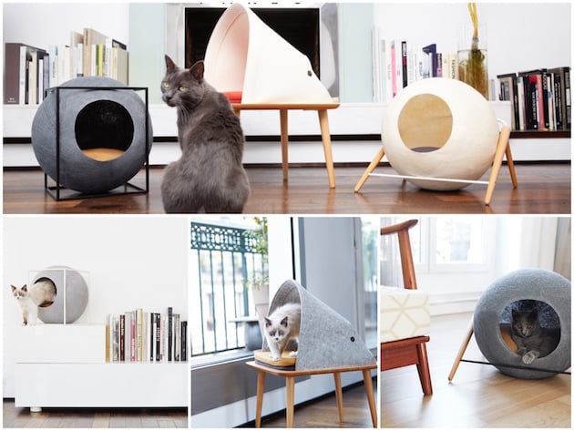 design animal panier litiere chat deco