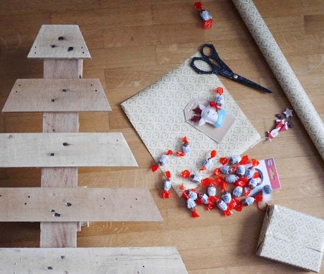 Fabriquer un calendrier de l'avent en palette DIY