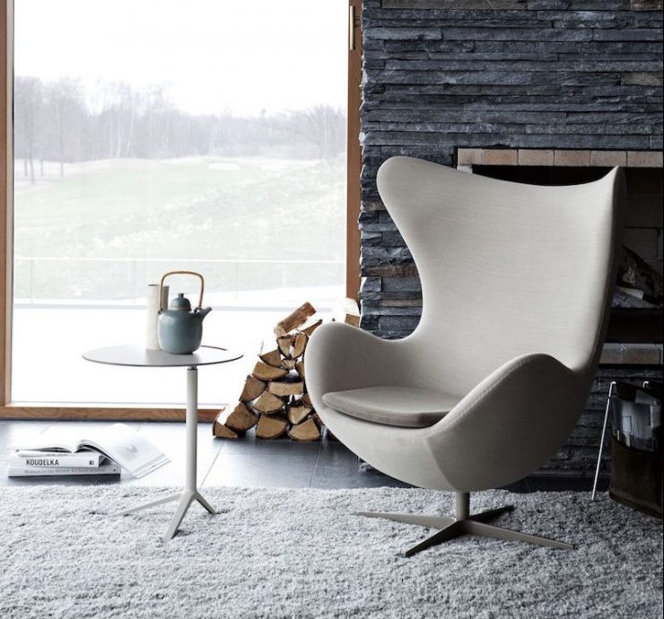 Fauteuil Egg chalet montagne style scandinave