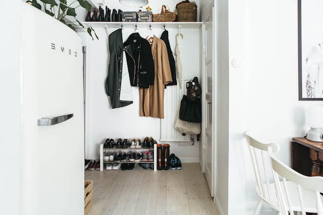 petit studio bien aménager son entrée