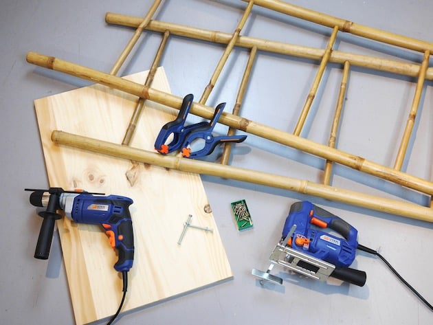 DIY Fabriquer une étagère échelle matériel