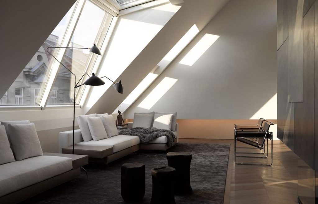 visite deco minimaliste sous les toits