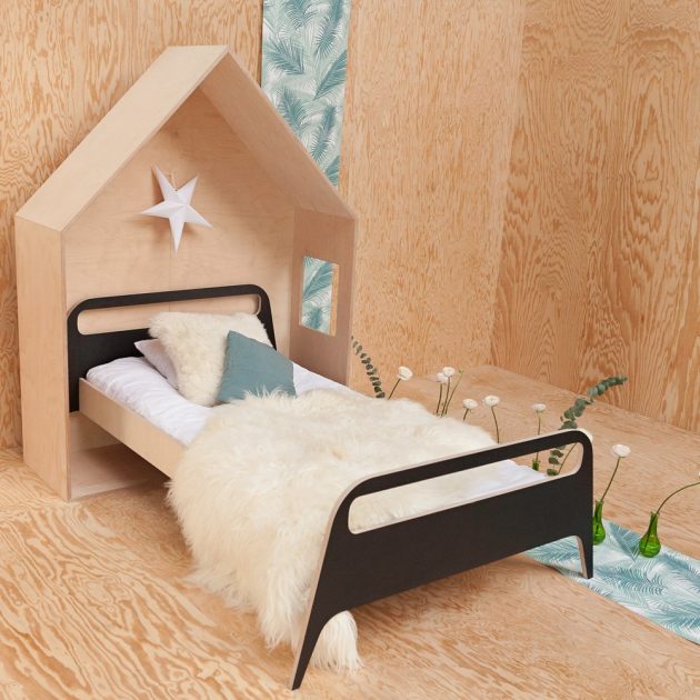 chambre enfant en osb meuble