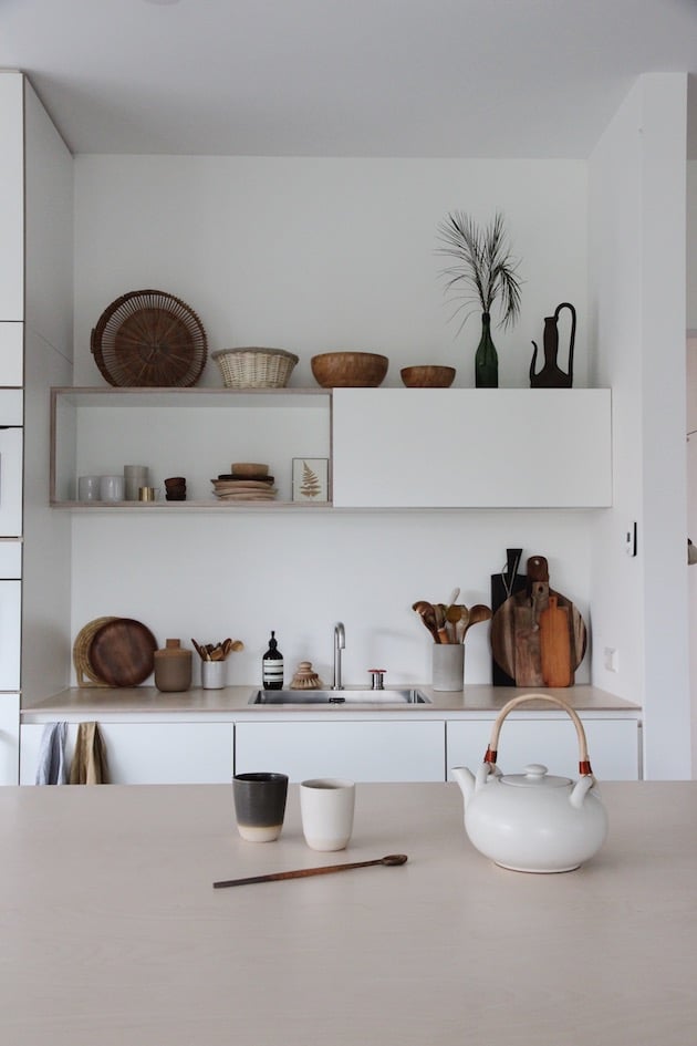 cuisine style minimaliste ceramique japonisante