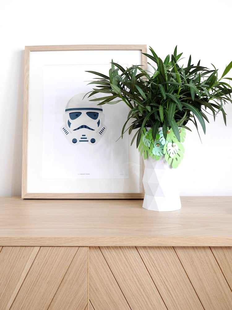 diy vase blanc geometrique impression 3d
