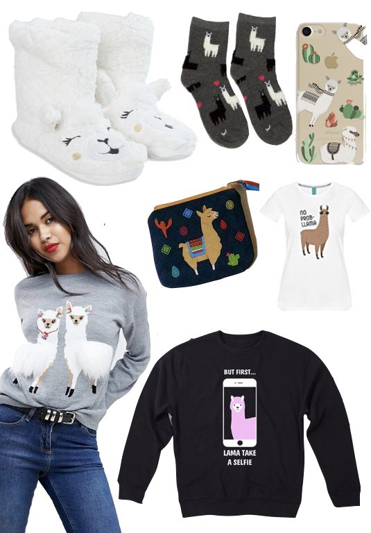 blog deco lama tee shirt rigolo femme chausson alpaga mode tendance