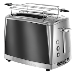 idees cadeaux noel homme grille pain chrome inox design