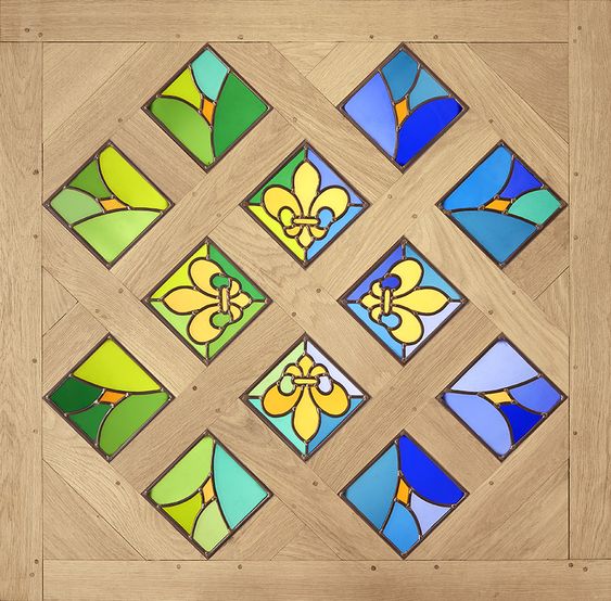 Jardin Royal Dalle Versailles parquet chene Javeline Vitraux