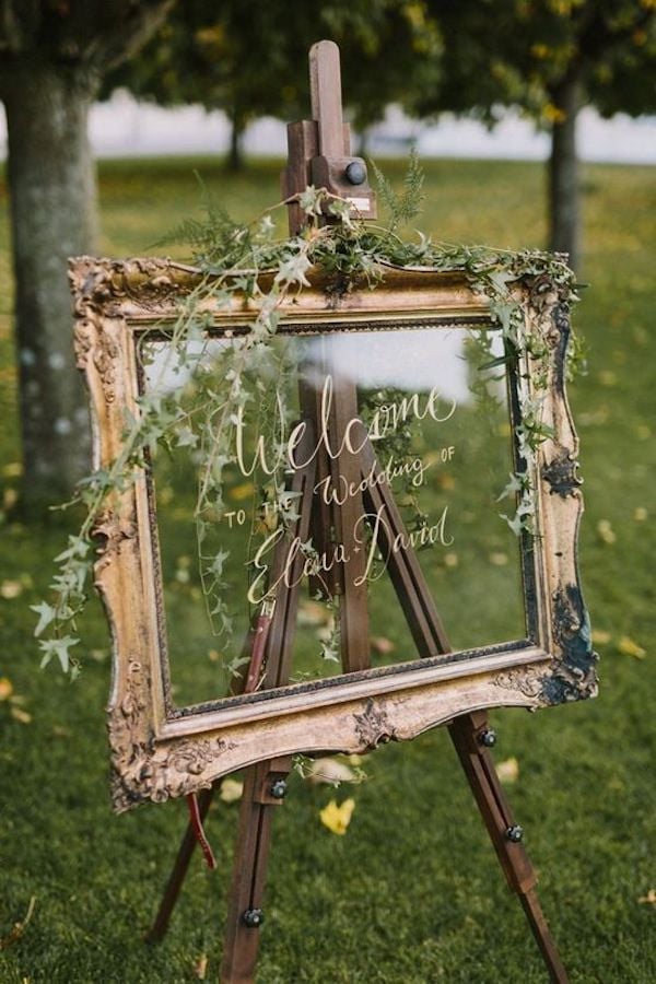 deco ceremonie laique cadre verre wedding mariage