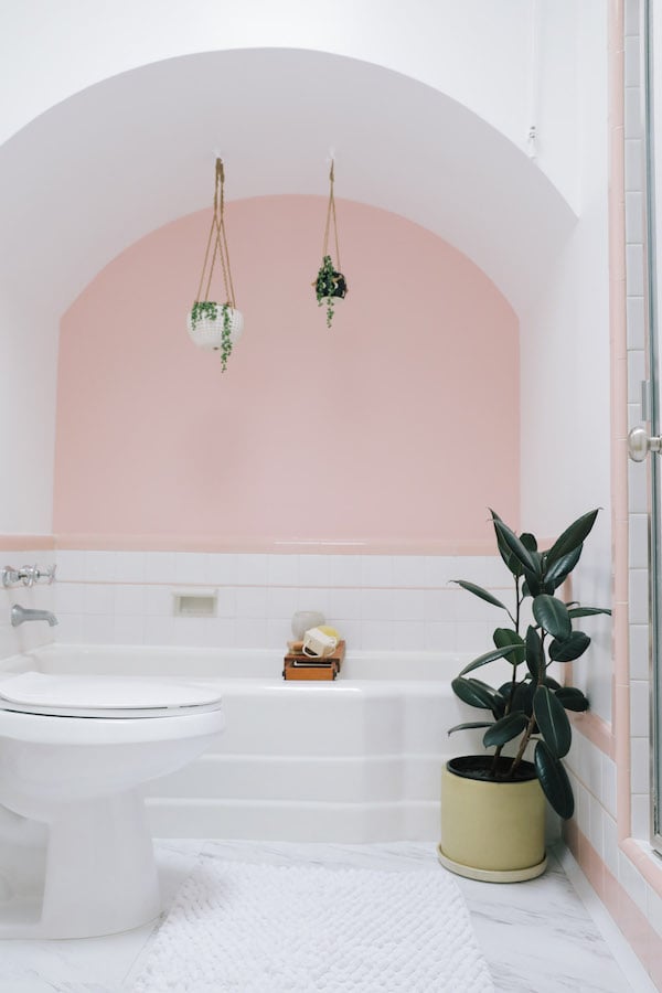 salle de bain rétro rose sunset à san francisco blog déco clemaroundthecorner