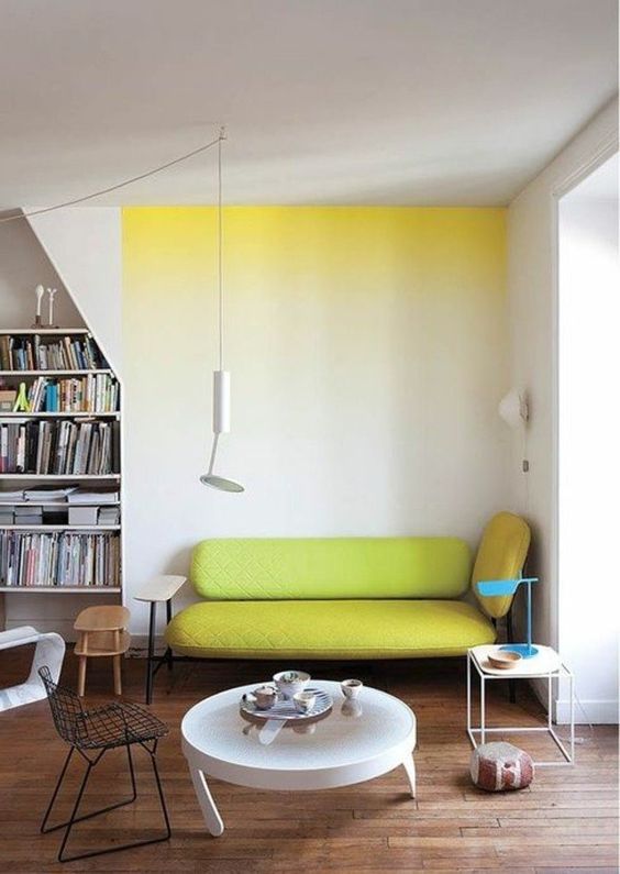 nuance de vert grennery jaune canapé