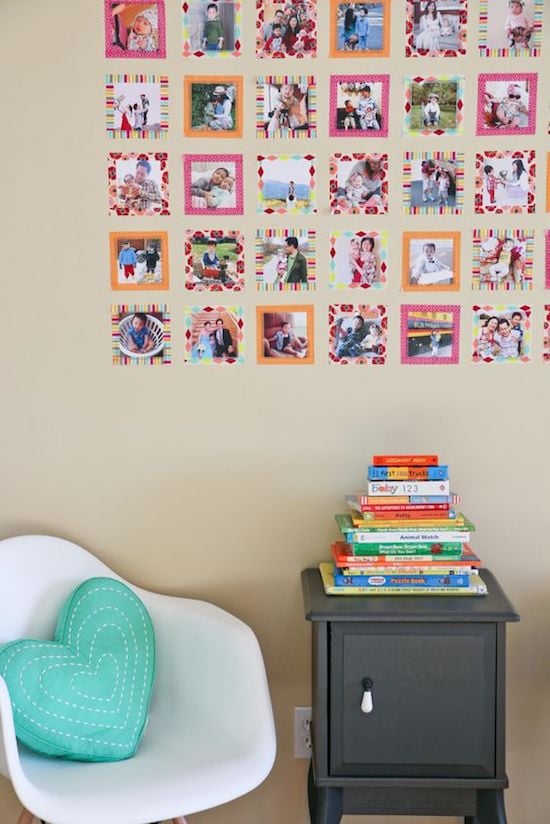 que faire avec du masking tape déco mur photographies original