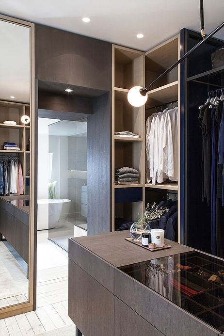 dressing ouverte bois chene sur mesure maison de 210m2 blog deco clemaroundthecorner