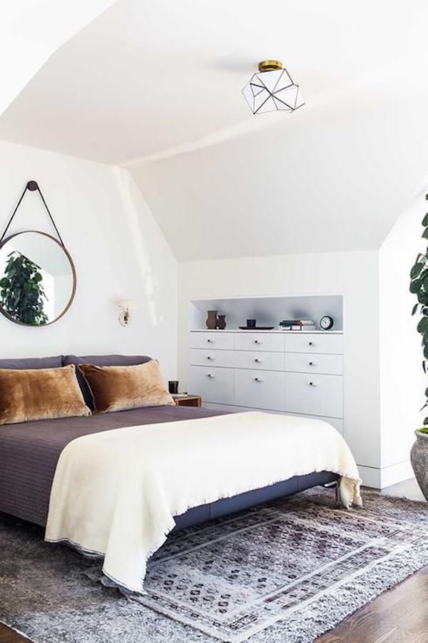 chambre dans salon tapis espace