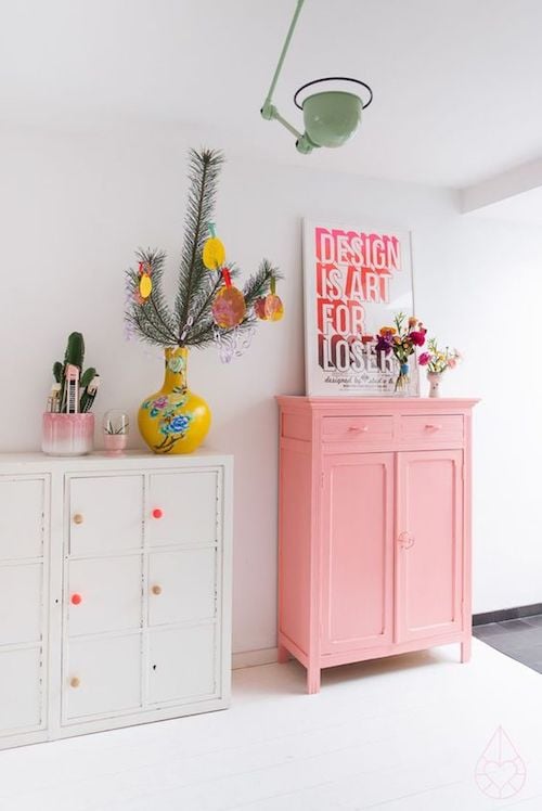 aménager 20m2 meubles relooking rose blanc etsy vintage décoration bricolage