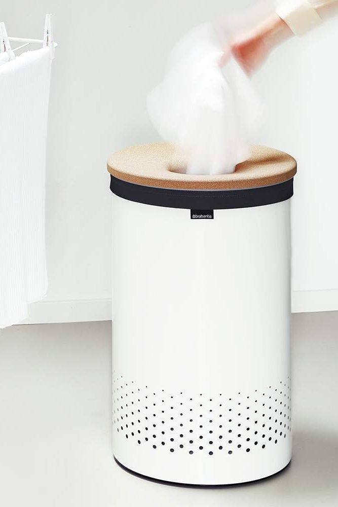 panier à linge design blanc brabantia - blog déco - Clem Around The Corner
