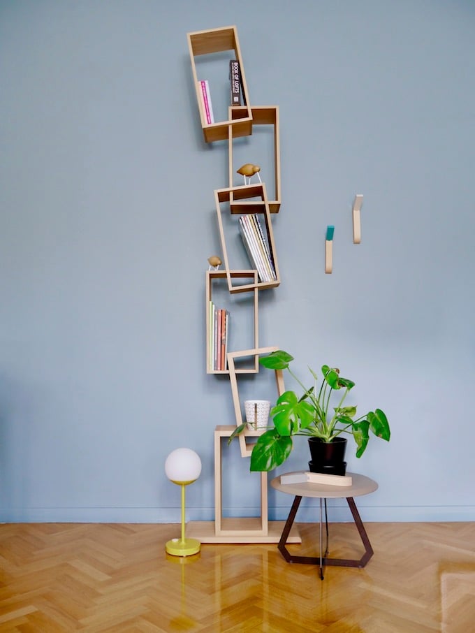 drugeot manufacture bibliothèque étagère cube travers équilibre made in france - blog déco - Clem around the corner