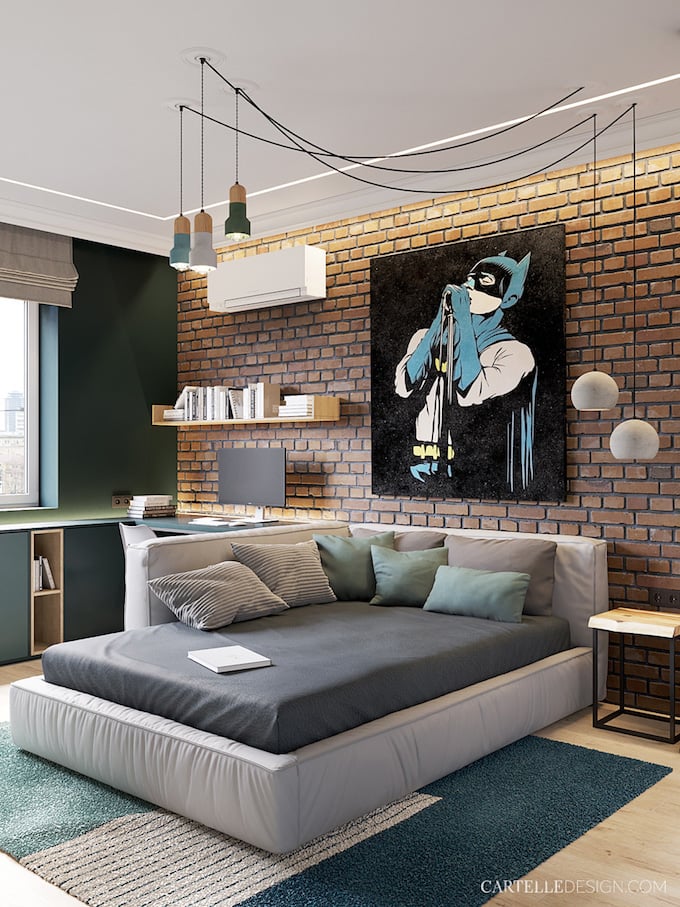 chambre ado loft design 3 pièces de Saint Pétersbourg - blog déco - Clem Around The Corner