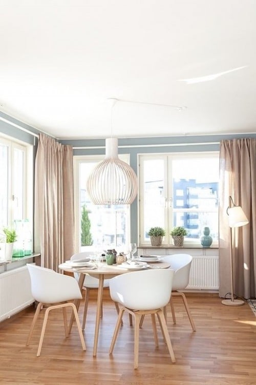comment aménager 20m2 salon rideau déco scandinave pinterest rideaux