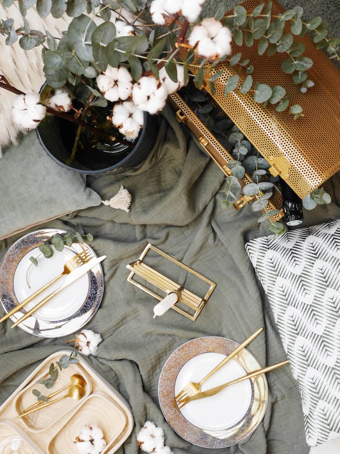 diner romantique de Noël pique-nique chic hiver - blog déco - Clem around the corner